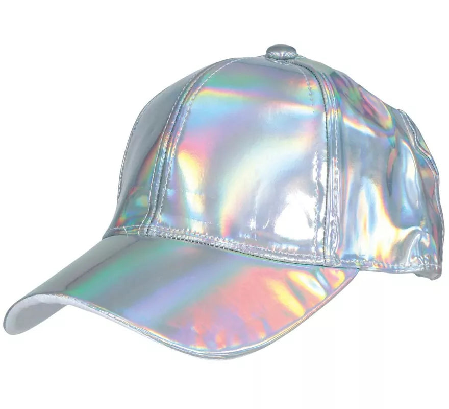 Translation missing: es.Gorra Metalizada plateado adulto