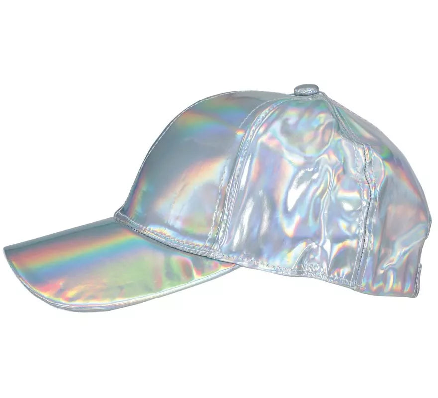 Translation missing: es.Gorra Metalizada plateado adulto