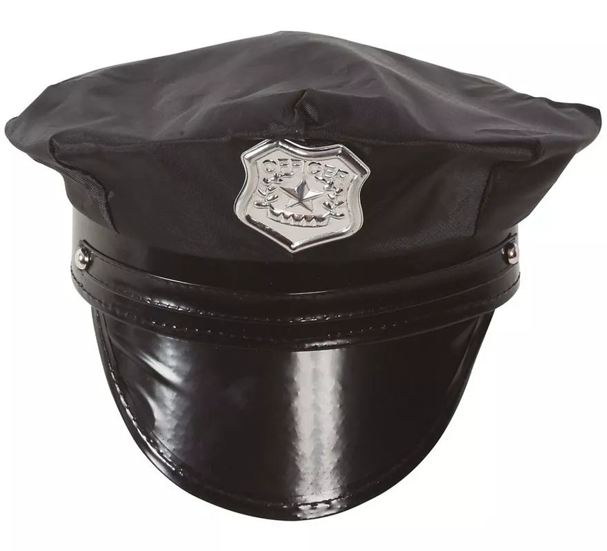 Translation missing: es.Gorra Policía infantil con placa dorada