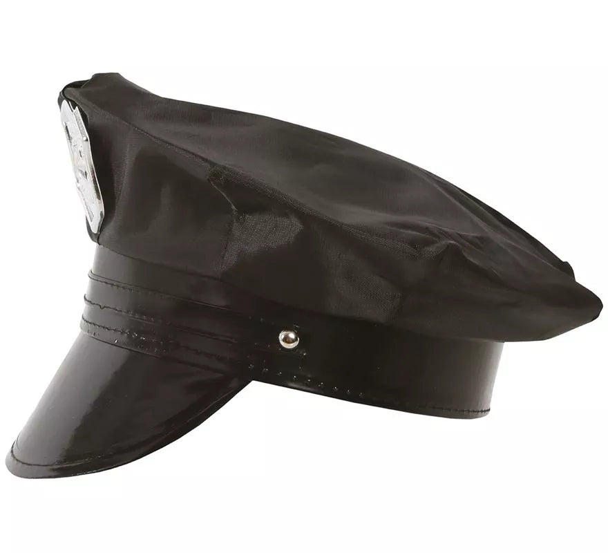 Translation missing: es.Gorra Policía infantil con placa dorada