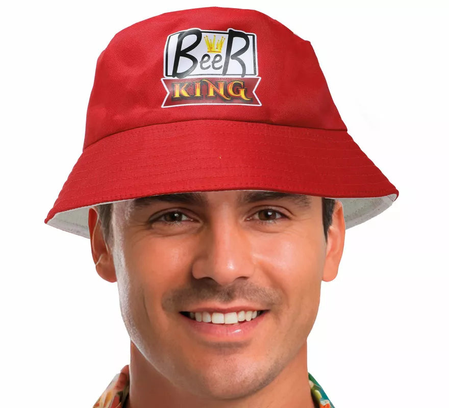 Translation missing: es.Gorro Beer King rojo adulto