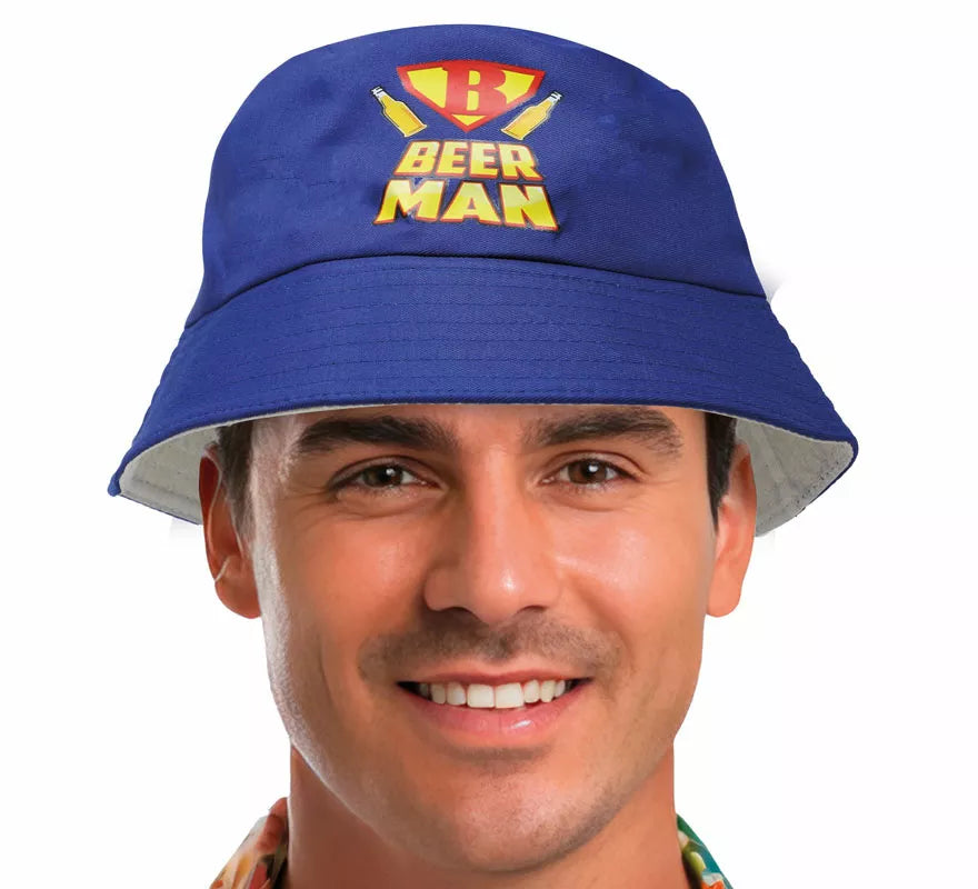 Translation missing: es.Gorro Beer Man azul adulto