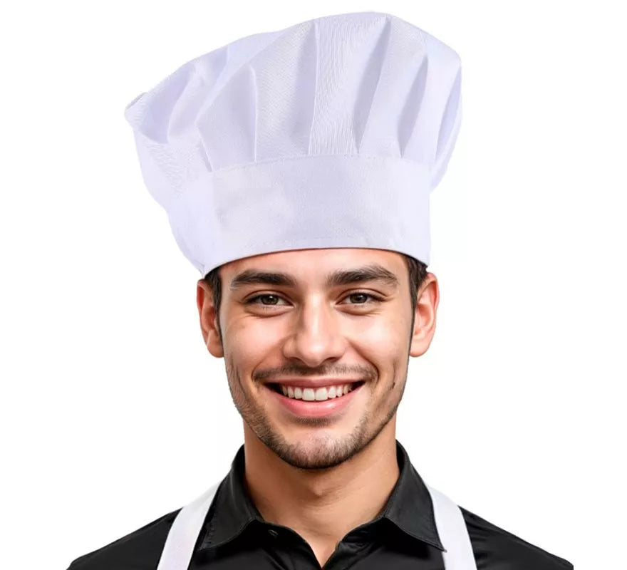 Translation missing: es.Gorro de Chef blanco clásico adulto