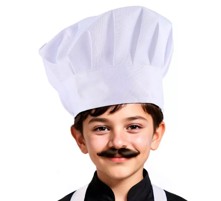 Translation missing: es.Gorro de Chef blanco clásico infantil