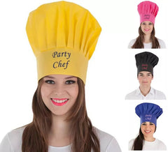 Gorro de Cocinero para adultos en 4 colores surtidos