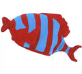 Gorro de Foam de Pez rojo y azul