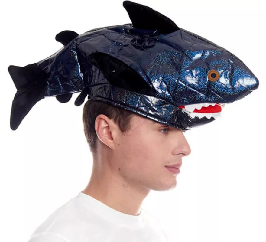 Translation missing: es.Gorro de Foam de Tiburón azul