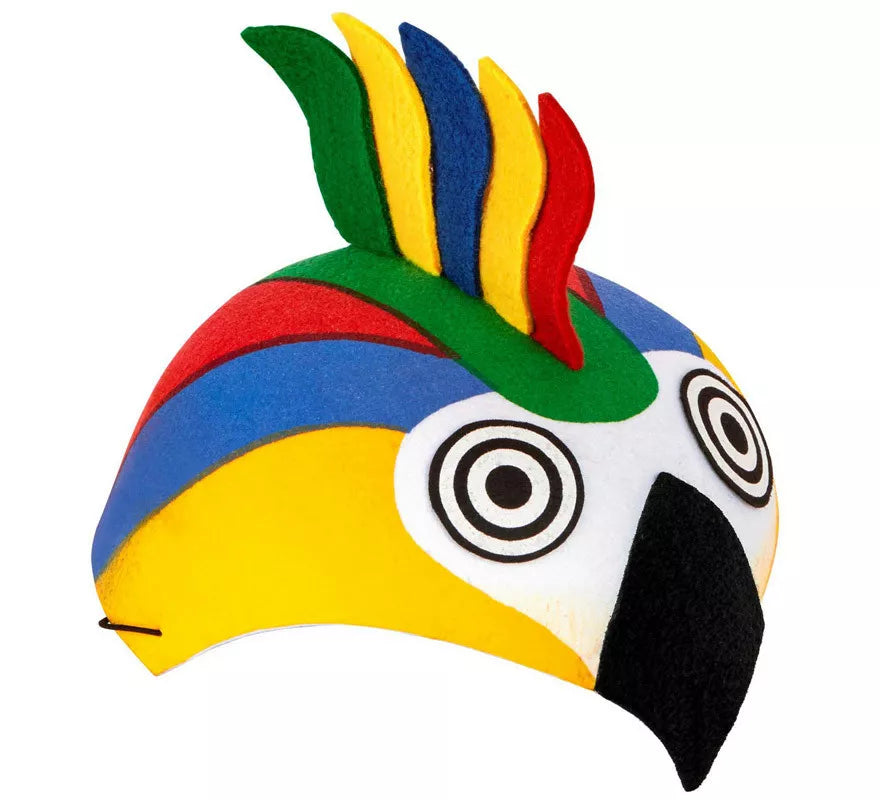 Gorro de Loro Colorido de Fieltro para niños