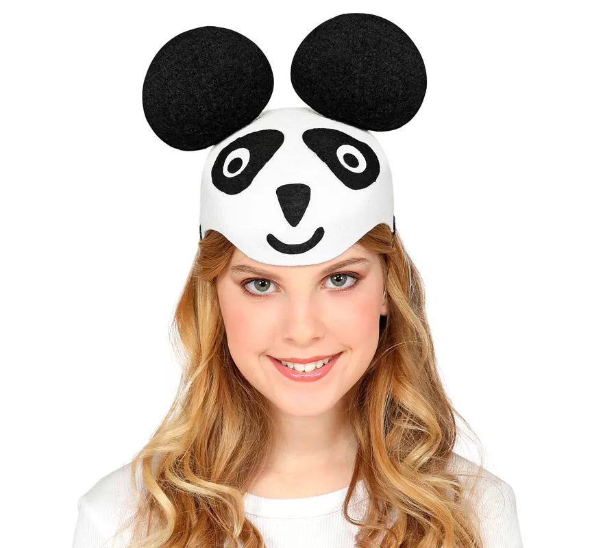 Translation missing: es.Gorro de Panda de Fieltro para niños