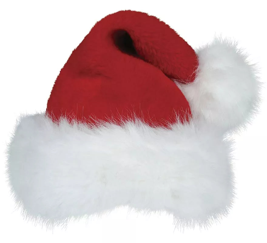 Gorro de Papá Noel de Terciopelo rojo