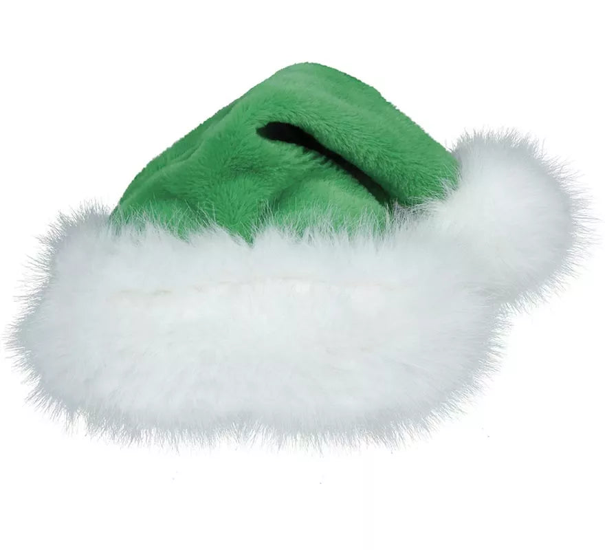 Gorro de Papá Noel de Terciopelo verde