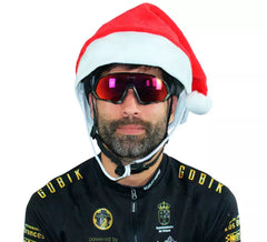 Gorro de Papá Noel para Cascos de Bicicleta, Esquí y más