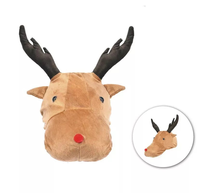 Translation missing: es.Gorro de Peluche Reno con cuernos