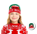 Gorro de Selfie Navideño verde infantil