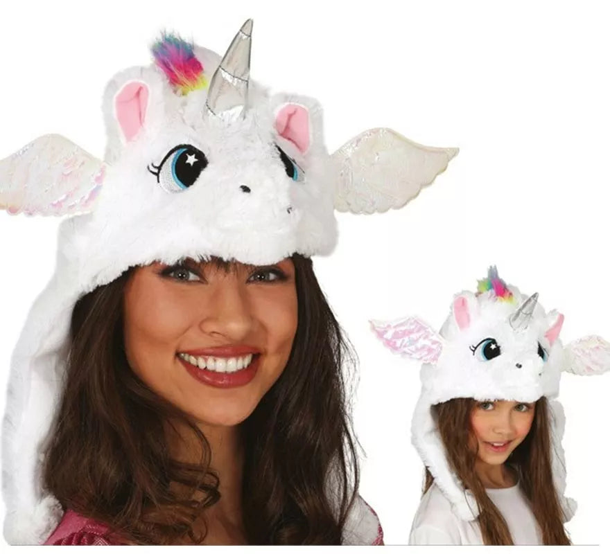 Translation missing: es.Gorro de Unicornio Blanco con alas