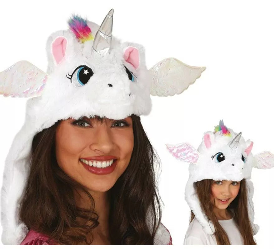Translation missing: es.Gorro de Unicornio Blanco con alas