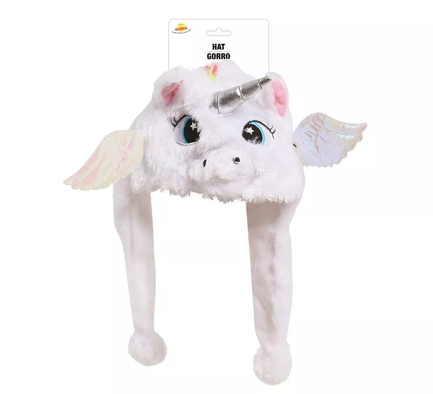 Translation missing: es.Gorro de Unicornio Blanco con alas