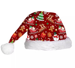 Gorro Figuras Navideñas rojo