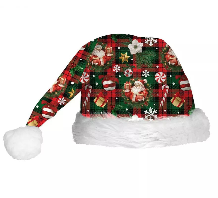 Translation missing: es.Gorro Figuras Navideñas verde