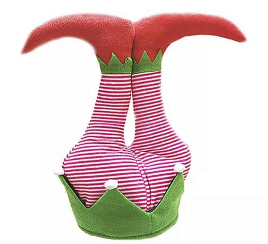 Translation missing: es.Gorro Foam Piernas Elfo Ayudante de Papá Noel de 46 cm