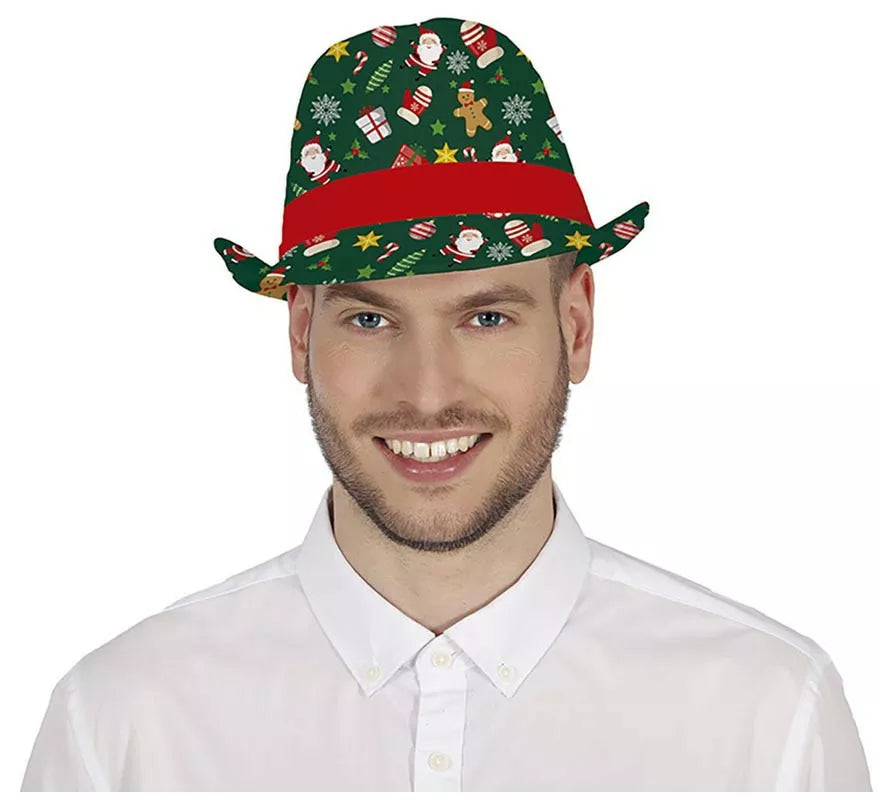 Gorro Gángster Navideño verde