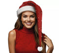 Gorro Largo de Papá Noel con Purpurina rojo de 80 cm