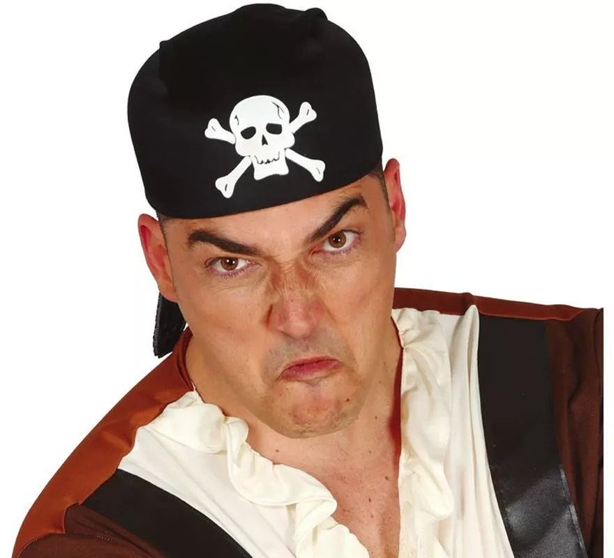 Translation missing: es.Gorro o Bandana de Pirata negro de tela