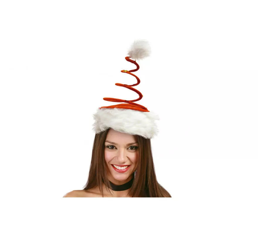 Translation missing: es.Gorro o Sombrero Espiral rojo con estrellas de Papá Noel
