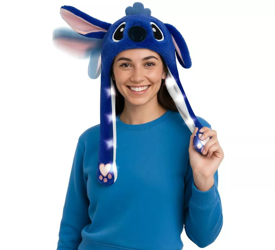 Translation missing: es.Gorro Orejas Monstruito azul con Movimiento y luz