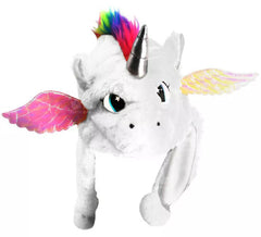 Gorro Peluche de Unicornio Blanco