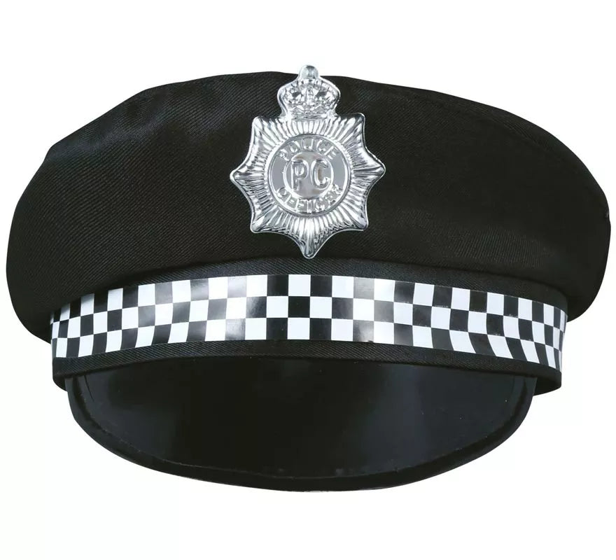 Translation missing: es.Gorro Policía con placa plateada