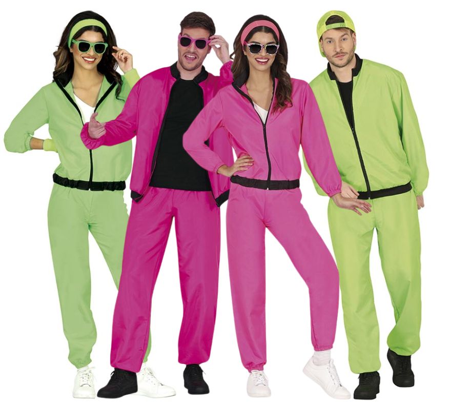 Translation missing: es.Grupo de años 80 con chándal de colores fluor