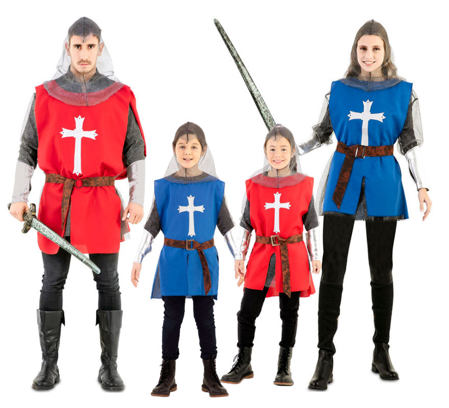 Grupo de cruzados medievales