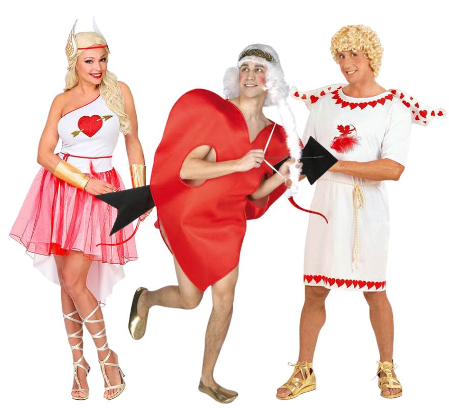 Grupo de cupidos San Valentín