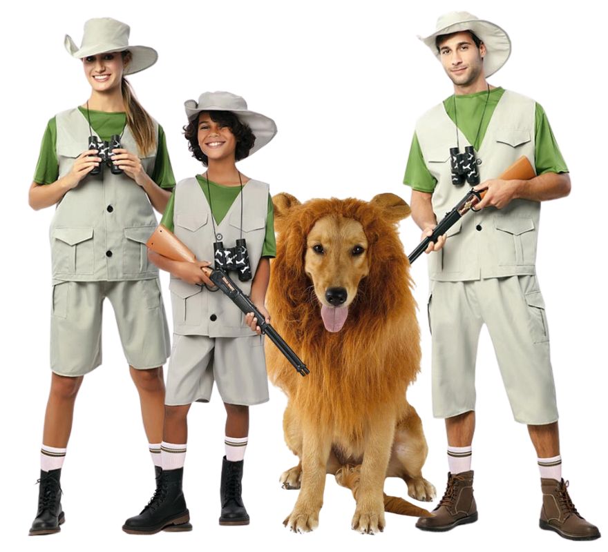 Grupo de Exploradora de la Naturaleza con León