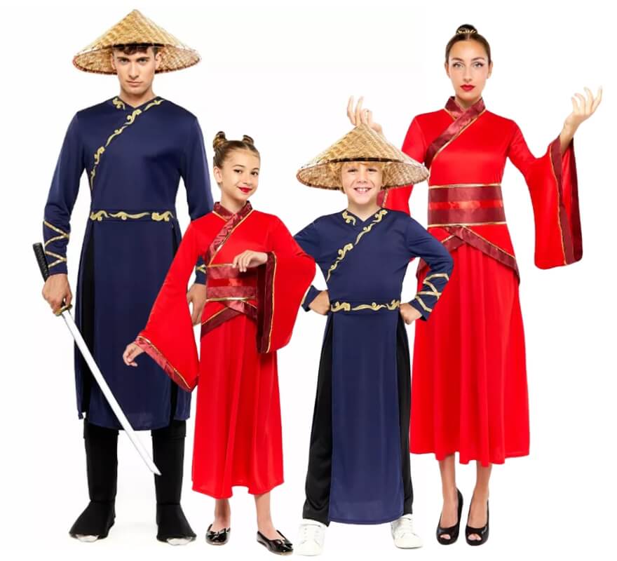 Grupo de guerreros chinos