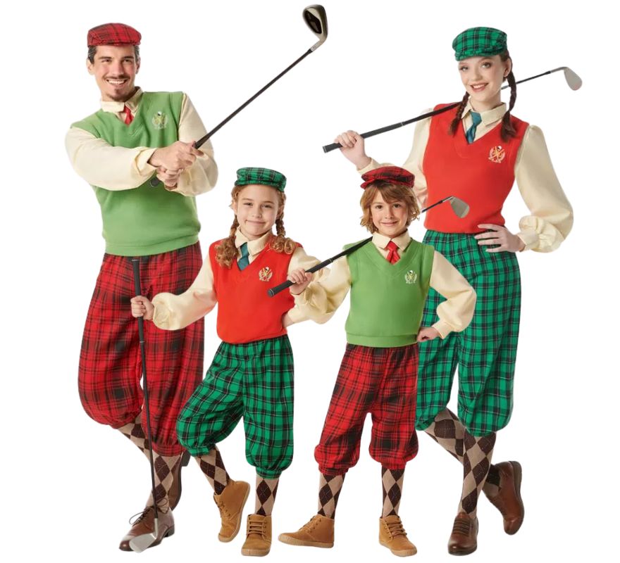 Grupo de jugadores de golf