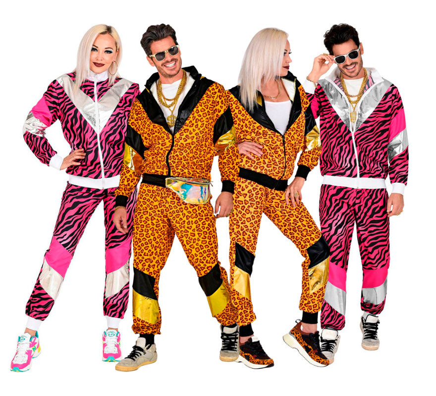 Grupo de ochenteros animal print
