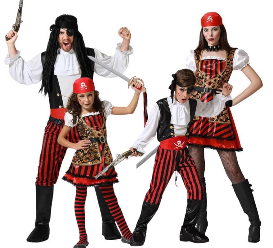 Translation missing: es.Grupo de piratas a rayas con dorado