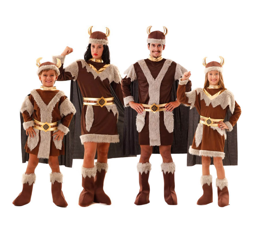 Grupo de vikingos marrones
