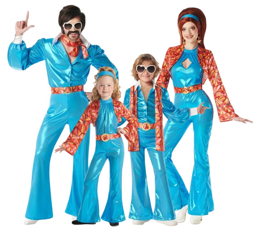 Grupo disco azul años 70
