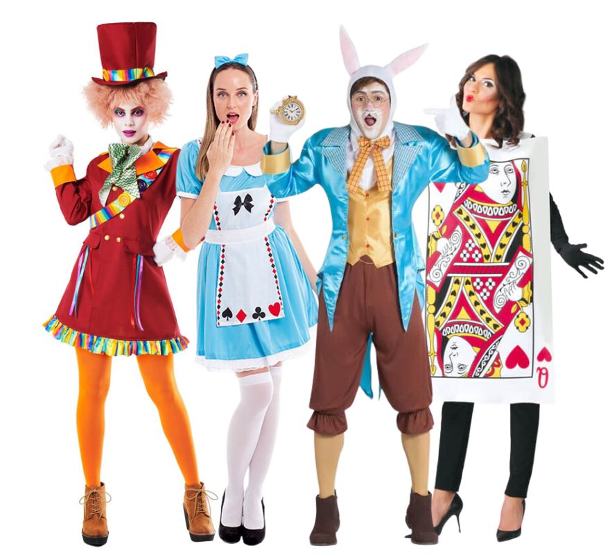 Grupo variado de Alicia en el país de las maravillas