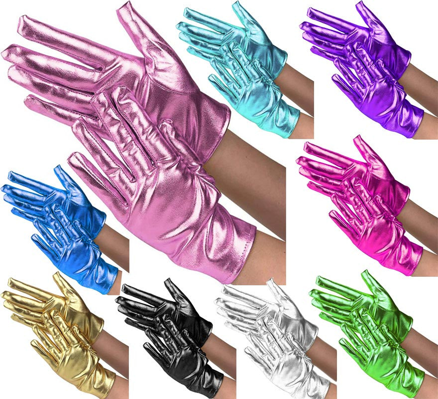 Translation missing: es.Guantes Cortos para adultos en varios colores Metalizados