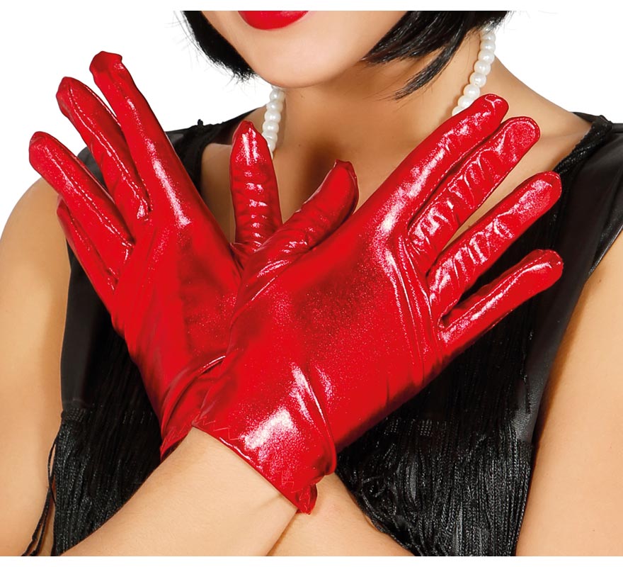 Translation missing: es.Guantes cortos rojo 22 cm
