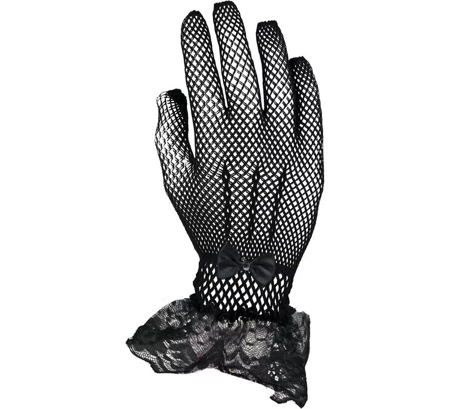 Translation missing: es.Guantes de Encaje negros adultos
