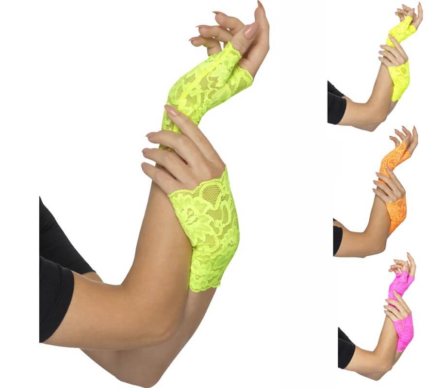 Translation missing: es.Guantes de Encaje sin dedos en varios colores