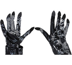 Guantes de Reptil escamas oscuros adulto