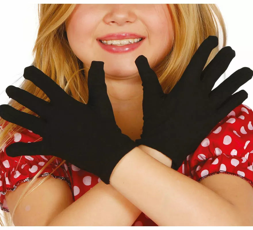 Guantes infantiles negros