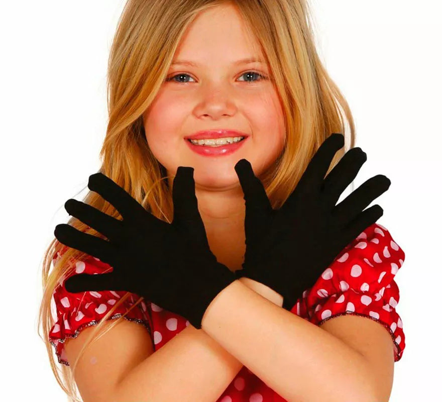 Guantes infantiles negros