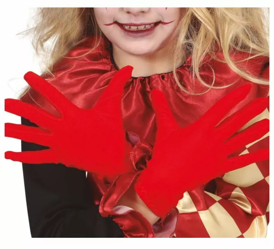 Guantes infantiles rojos